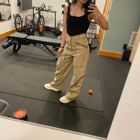 XS blogger fave Zara topstitched bustier cargo strapless top zipper bustier - Picture 9 of 9